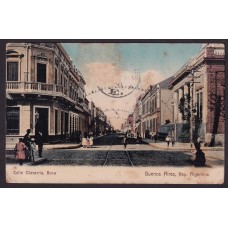 LA BOCA CALLE OLVARRIA CIUDAD DE BUENOS AIRES ANTIGUA TARJETA POSTAL